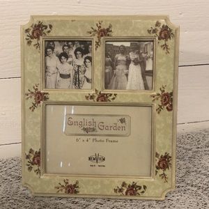 Collage Frame English Garden Decorative 3 Photo Country Cottage Style